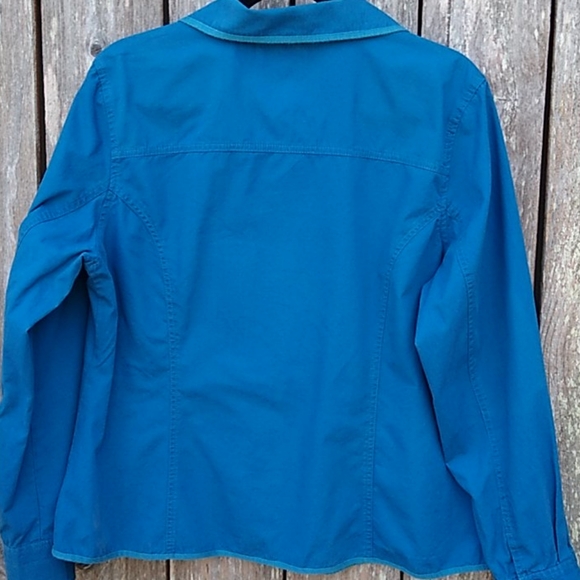 Denim&Co Blue Cotton Jacket - Picture 8 of 11